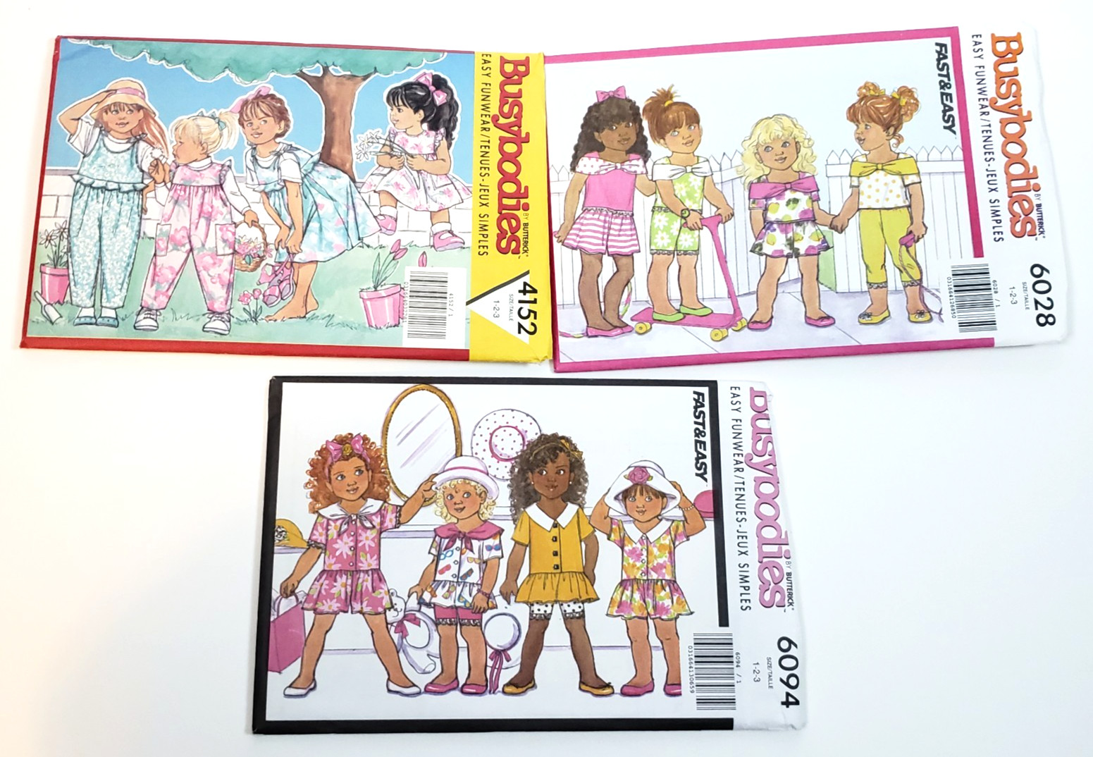 3 VTG Busybodies Girls Short Jumper Jumpsuit Legging 4152 6028 6094 Sizes 1 2 3