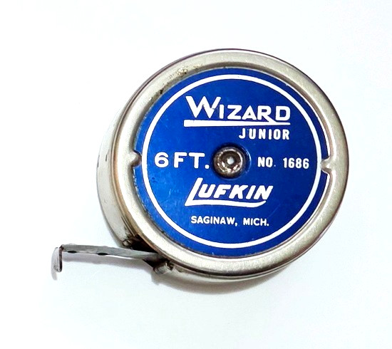 Vintage Lufkin Wizard Junior 6 Ft. Tape Measure No 1686 Vintage Lufkin Wizard Junior 6 Ft. Tape Measure No 1686