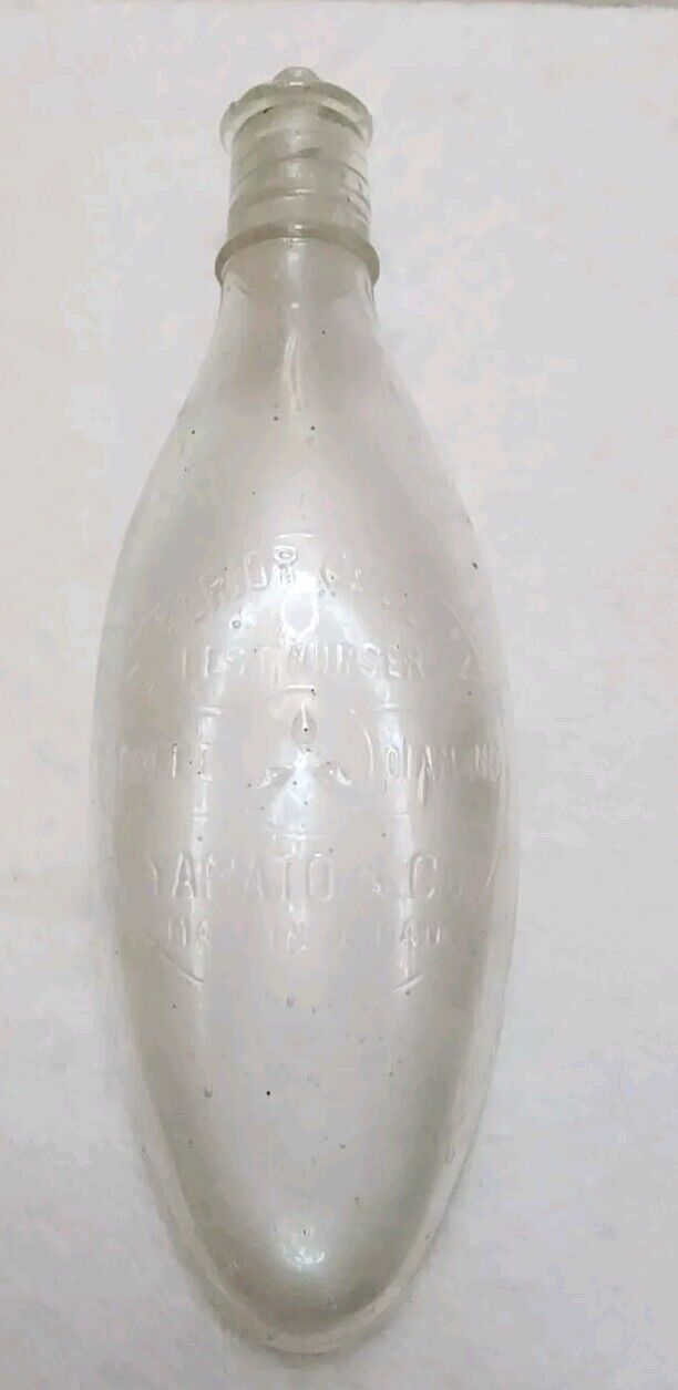 Vintage Yamato Co Best Nurser 3 Diamond Glass Bottle Lid Japan