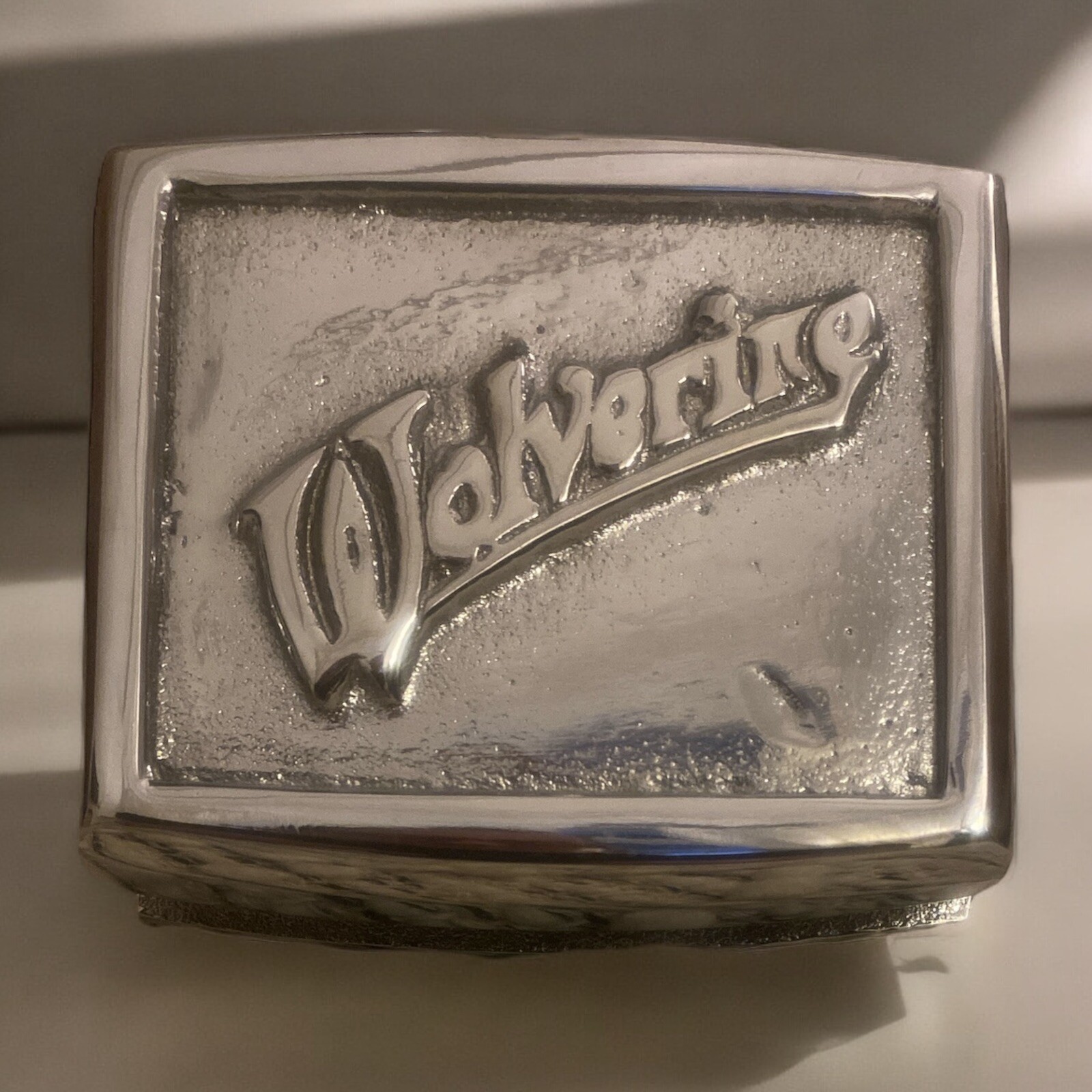 1920s REO Wolverine Bumper Guard Emblem Heavy Chrome Plated Brass 1-7/8