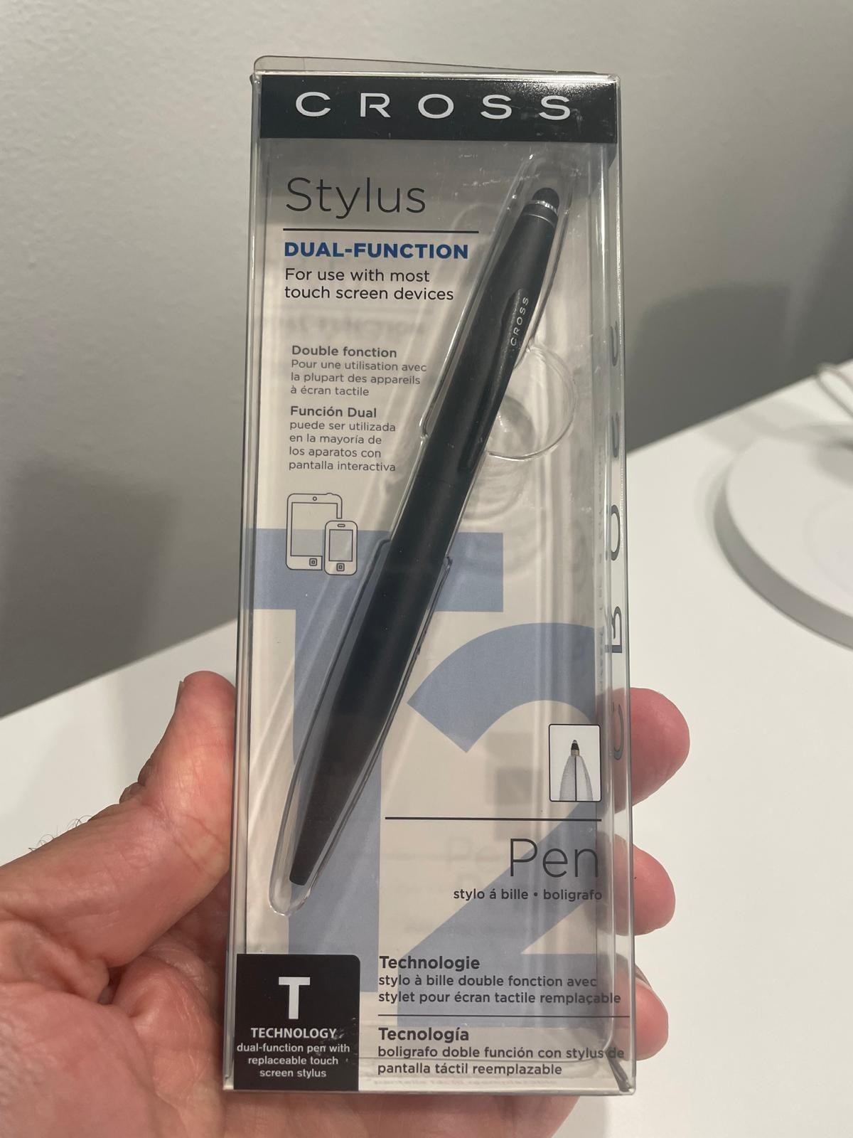 NEW Cross Dual-Function Metallic SATIN BLACK Ballpoint Pen with Stylus AT0652S-1 NEW Cross Dual-Function Metallic SATIN BLACK Ballpoint Pen with Stylus AT0652S-1