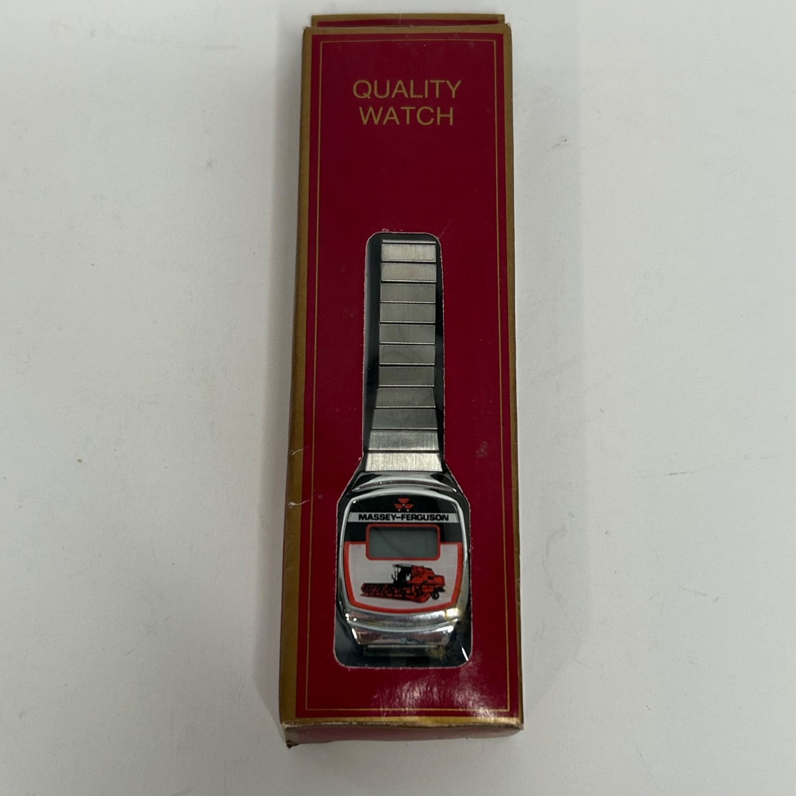 NOS Vintage Massey Ferguson MF Combine Tractor Digital Wrist Watch NOS Vintage Massey Ferguson MF Combine Tractor Digital Wrist Watch