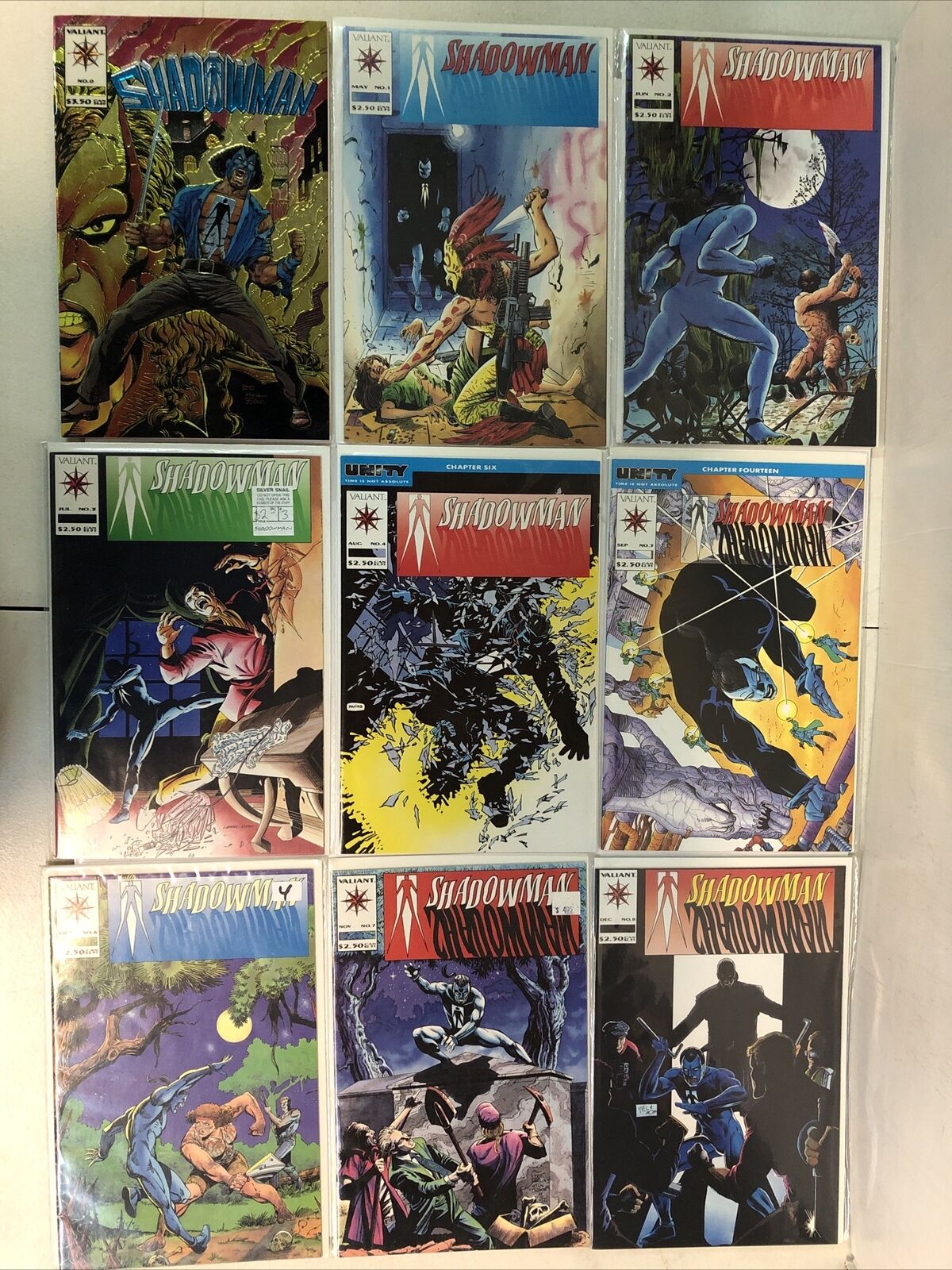 Shadowman (1994) Starter Consequential Set # 0-1-43 & Yearbook # 1 (VF/NM)