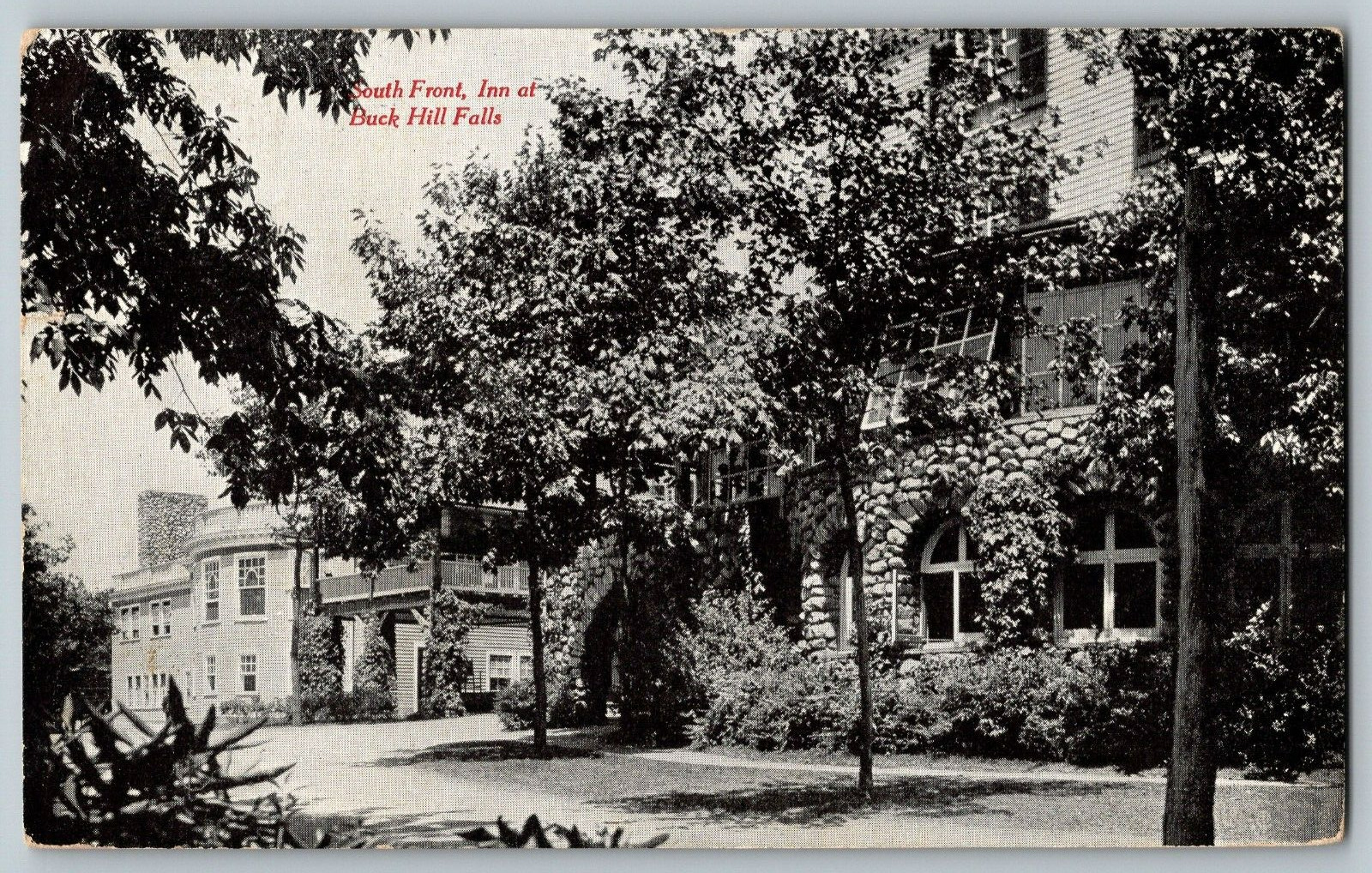 Pennsylvania - South Front, Inn at Buck Hill Falls - Vintage Postcard - Posted