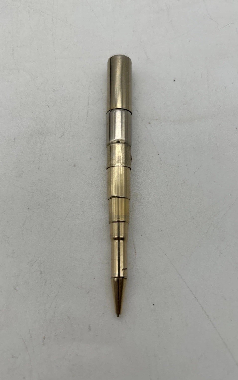 Vintage Rubicon Stretch Pen Metal telescopic Mechanical Pencil 1950s - 3.5”