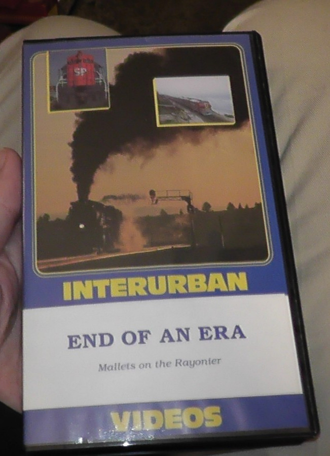 vhs cassette tape interurban end of an era mallets rayonier trains locomotives