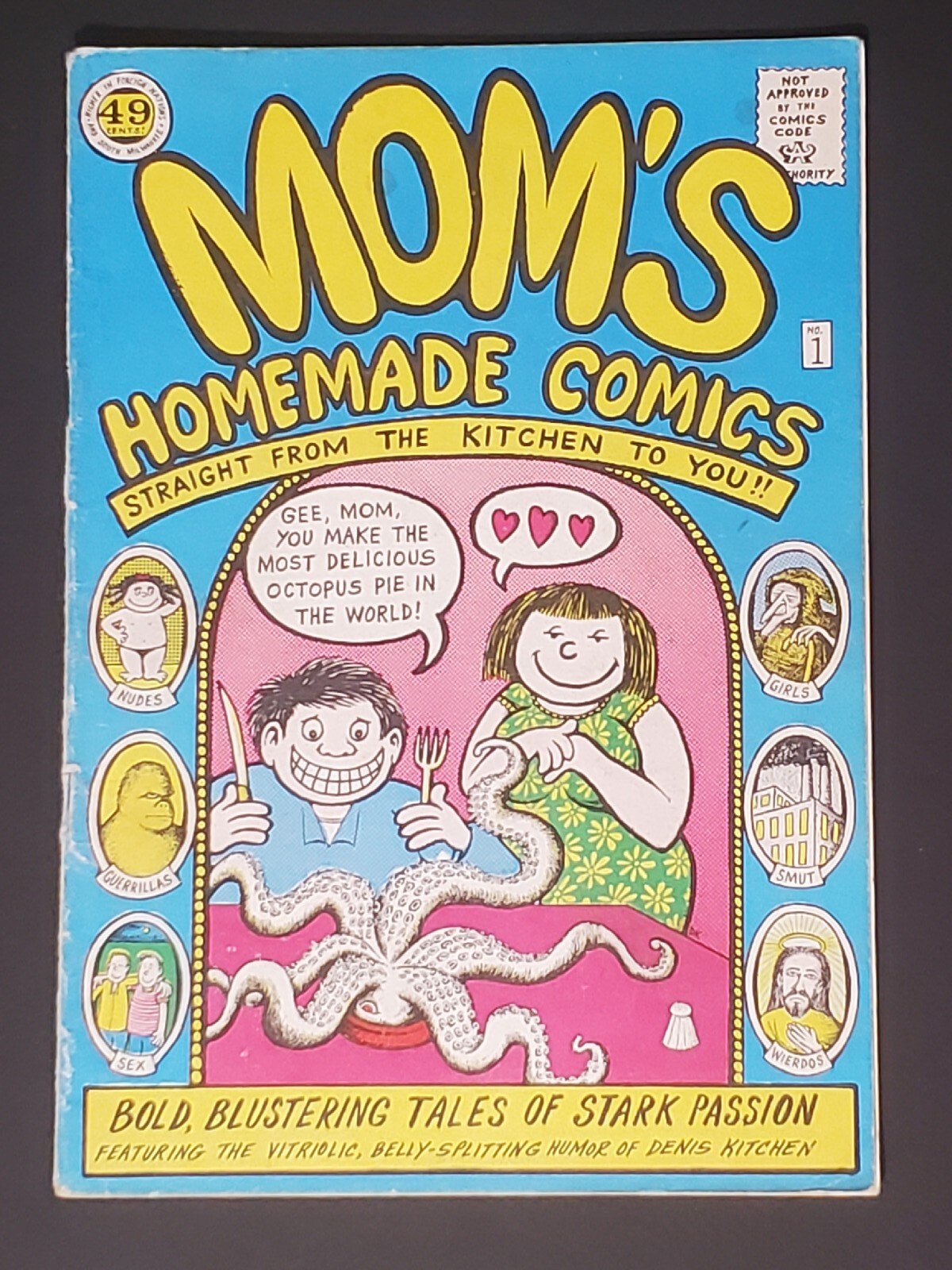 Mom’s Homemade Comics #1 [Kitchen Sink] First Print, Forty-nine Cent Cover