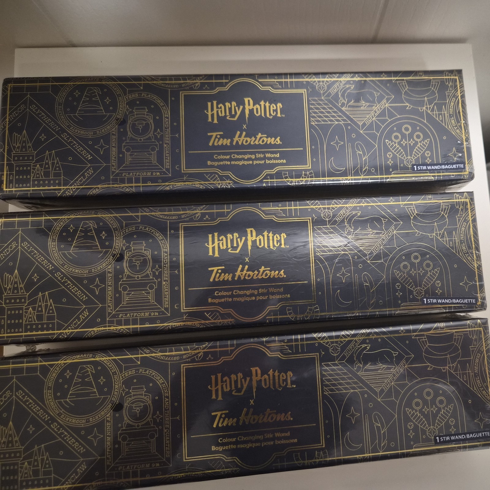 Tim Hortons Lot 3 Limited Harry Potter Colour Change Stir Wand 