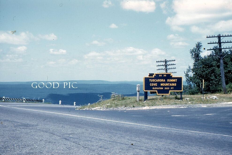 #SM20 - i Vintage 35mm Slide Photo-Tuscarora Mountains -Red Kodachrome - 1954
