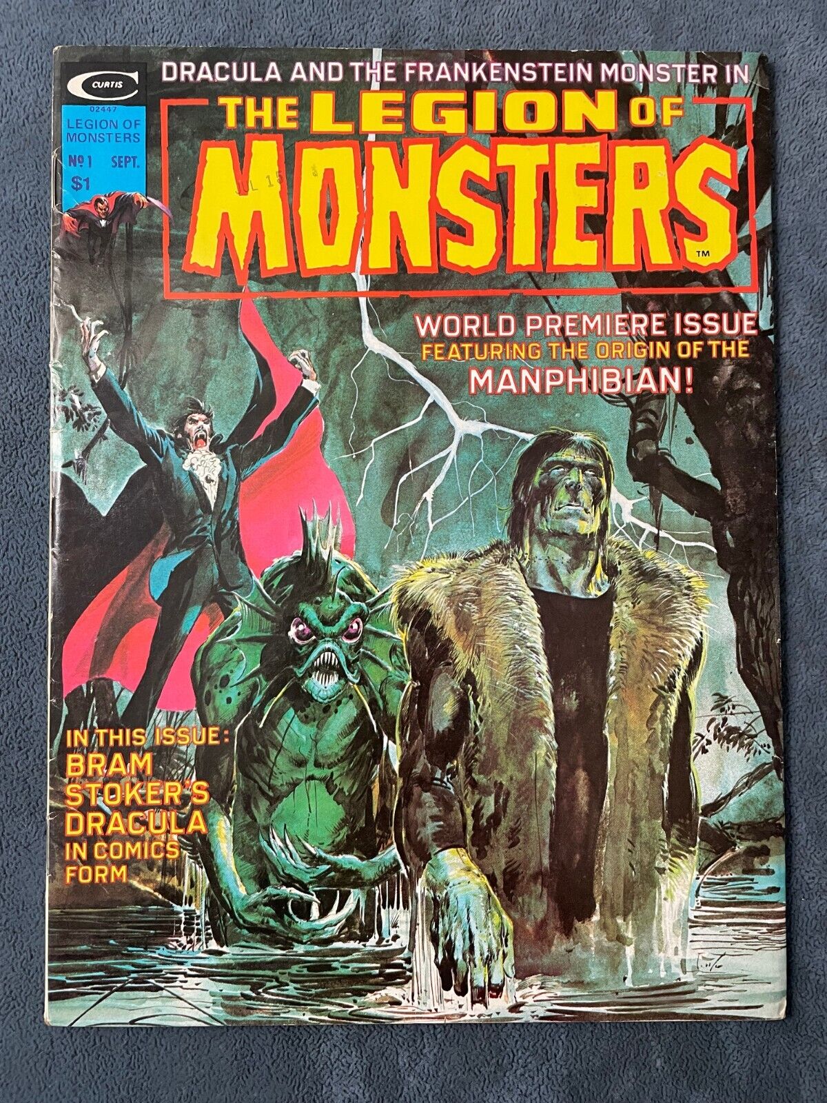 Legion of Monsters #1 1975 Marvel Magazine Comic Horror Key Issue FN/VF