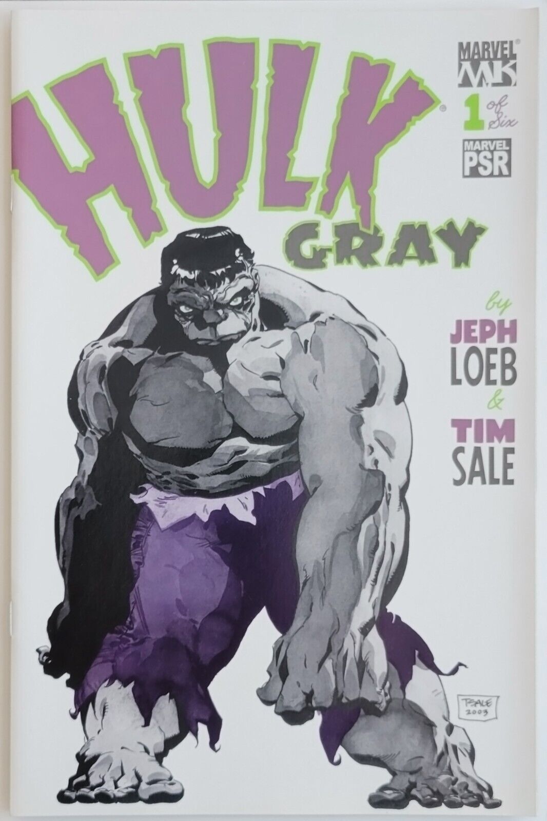 Hulk Gray #1 (2003) Vintage Origin of the Hulk Before He was Green