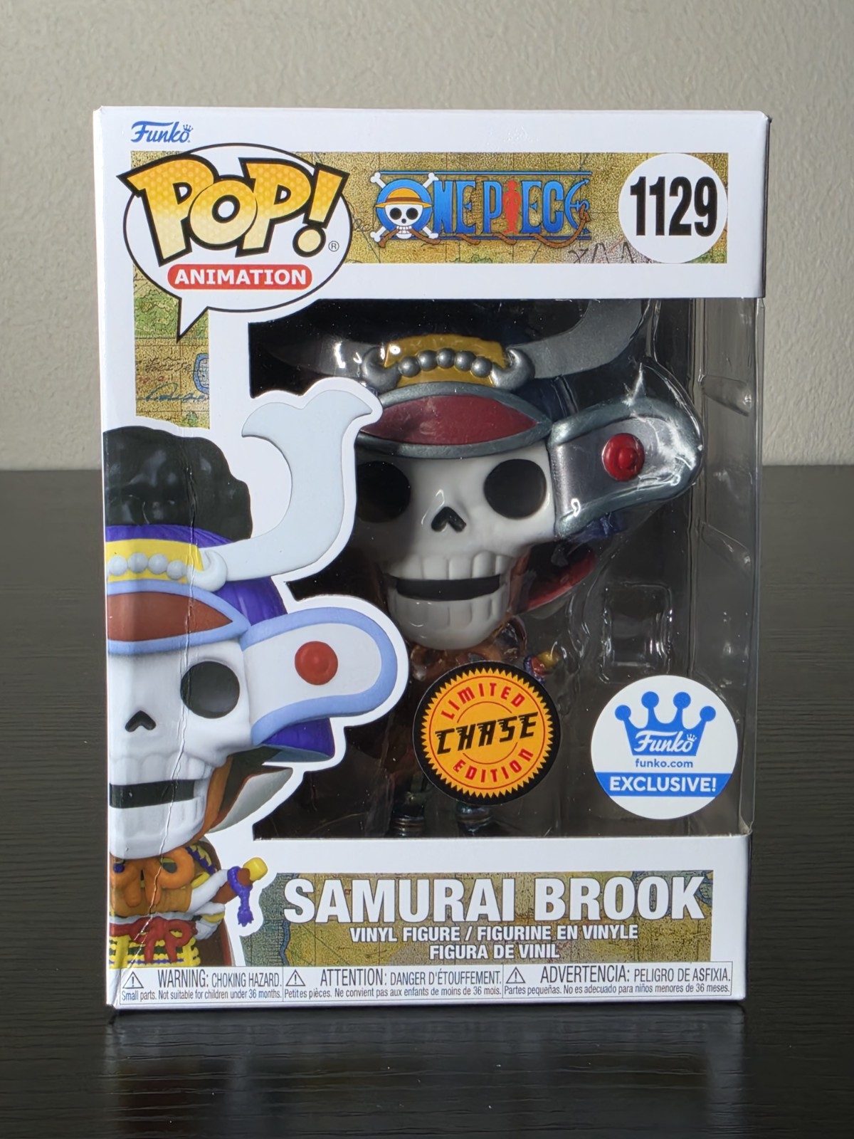 Funko Pop Animation: Samurai Brook Metallic Chase #1129 (Damaged) W/Protector