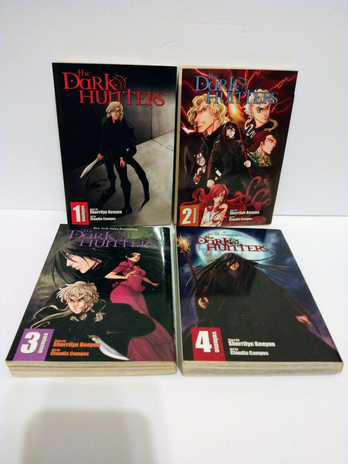 The Dark Hunters (Vol 1-4) Manga Graphic Novels by Sherrilyn Kenyon  (Excellent)