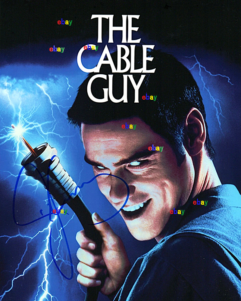 JIM CAREY SIGNED REPRINT THE CABLE GUY ACTOR AUTOGRAPH 8 JIM CAREY SIGNED REPRINT THE CABLE GUY ACTOR AUTOGRAPH 8