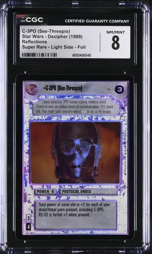 FOIL *C-3PO (See-Threepio)* CGC 8 NM/Mint Star Wars CCG Reflections FOIL *C-3PO (See-Threepio)* CGC 8 NM/Mint Star Wars CCG Reflections
