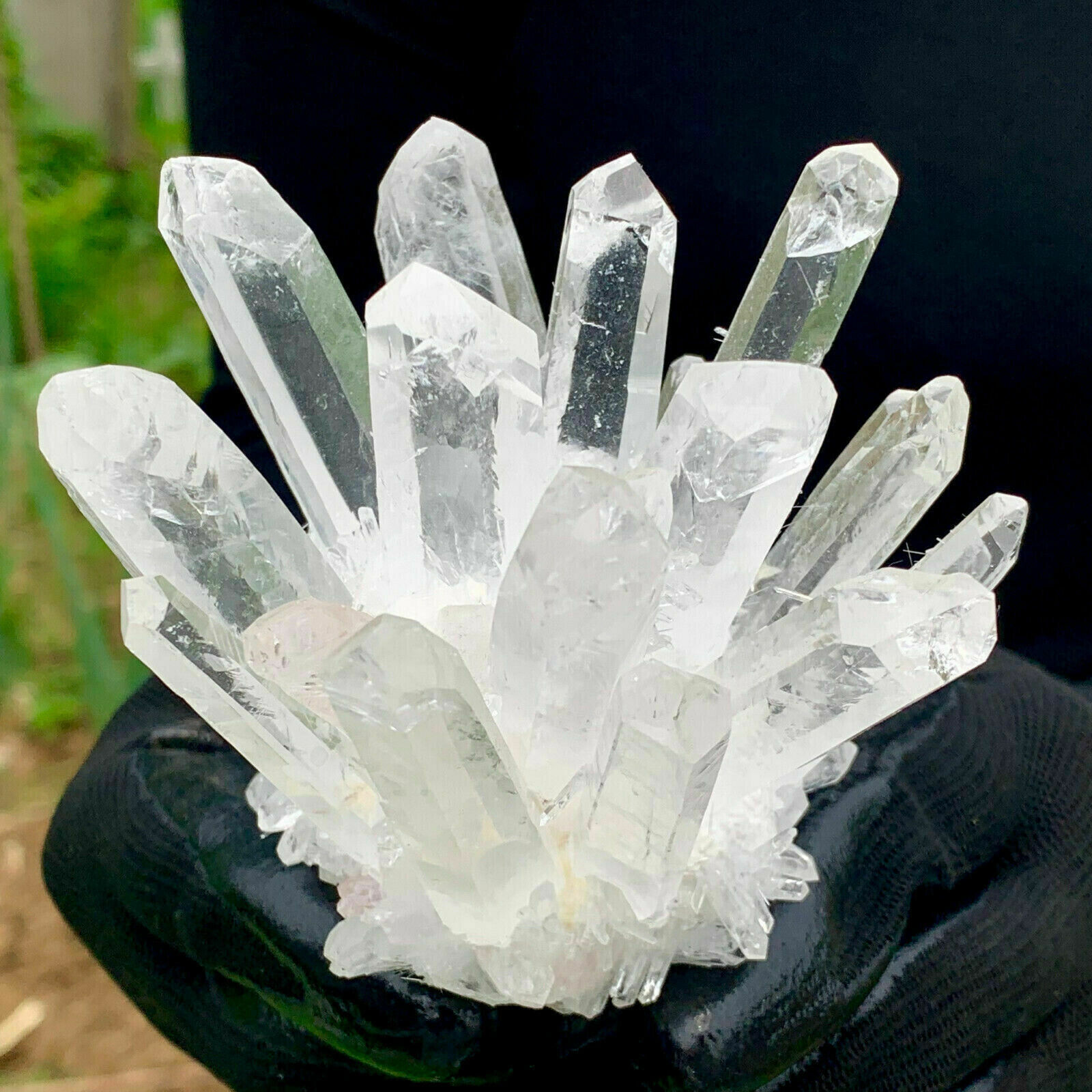 New Find white Phantom Quartz Crystal Cluster Mineral Specimen Healing 500g+ 1pc