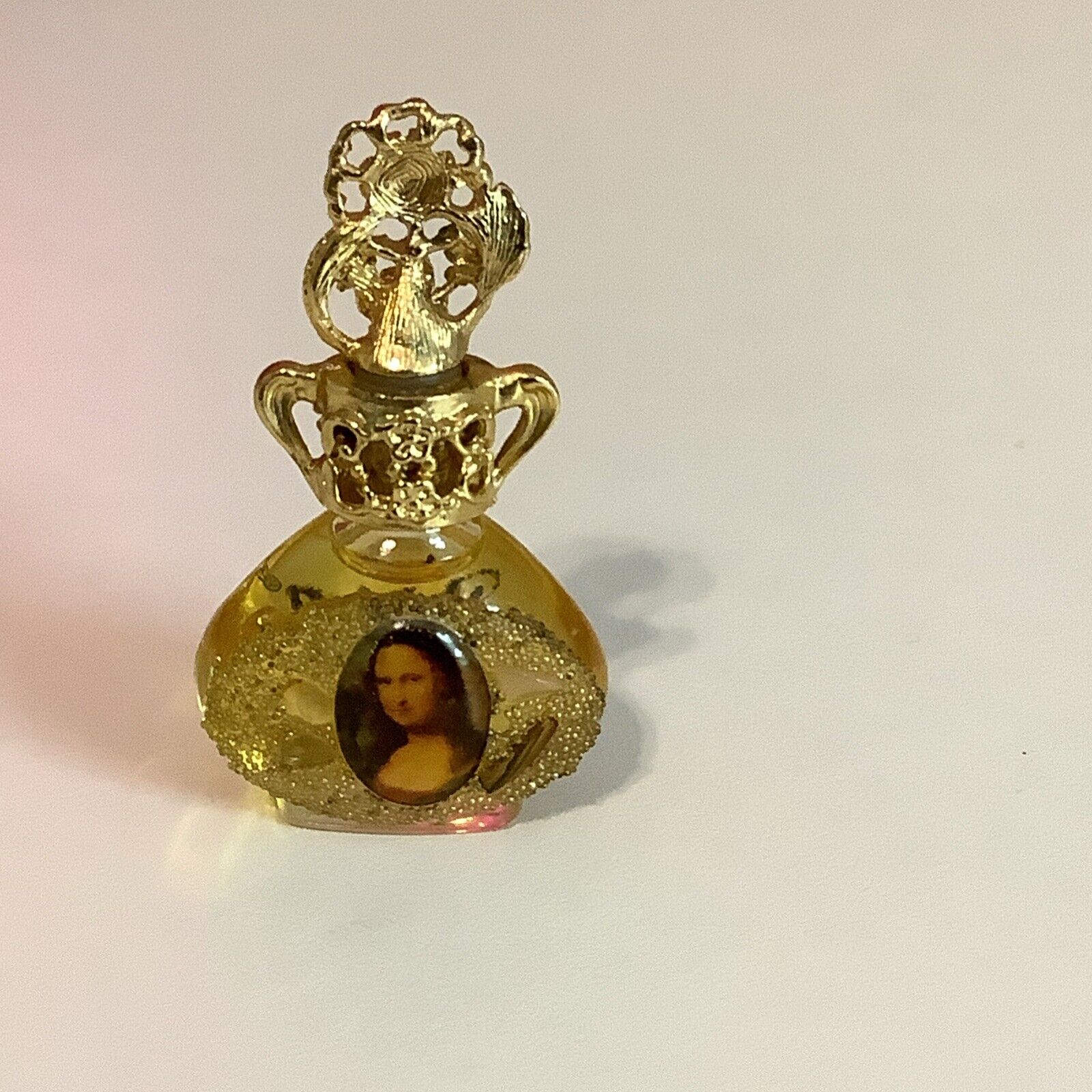 Vintage ADRIAN Designs Mini Oil Perfume Cameo Jeweled Bottle New Without Box