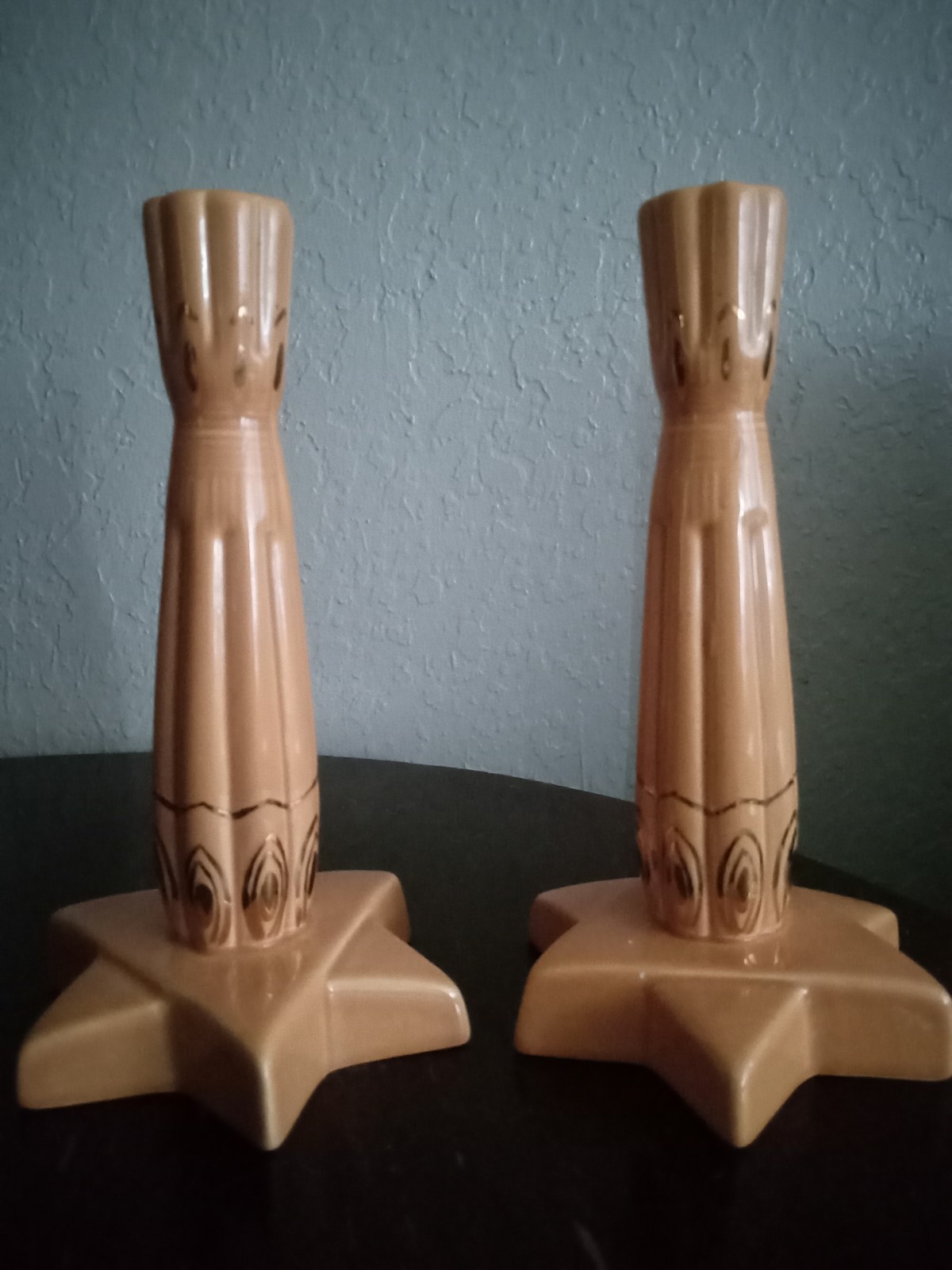 Amorc Rosicrucian Egyptian Candle Holders Very Rare
