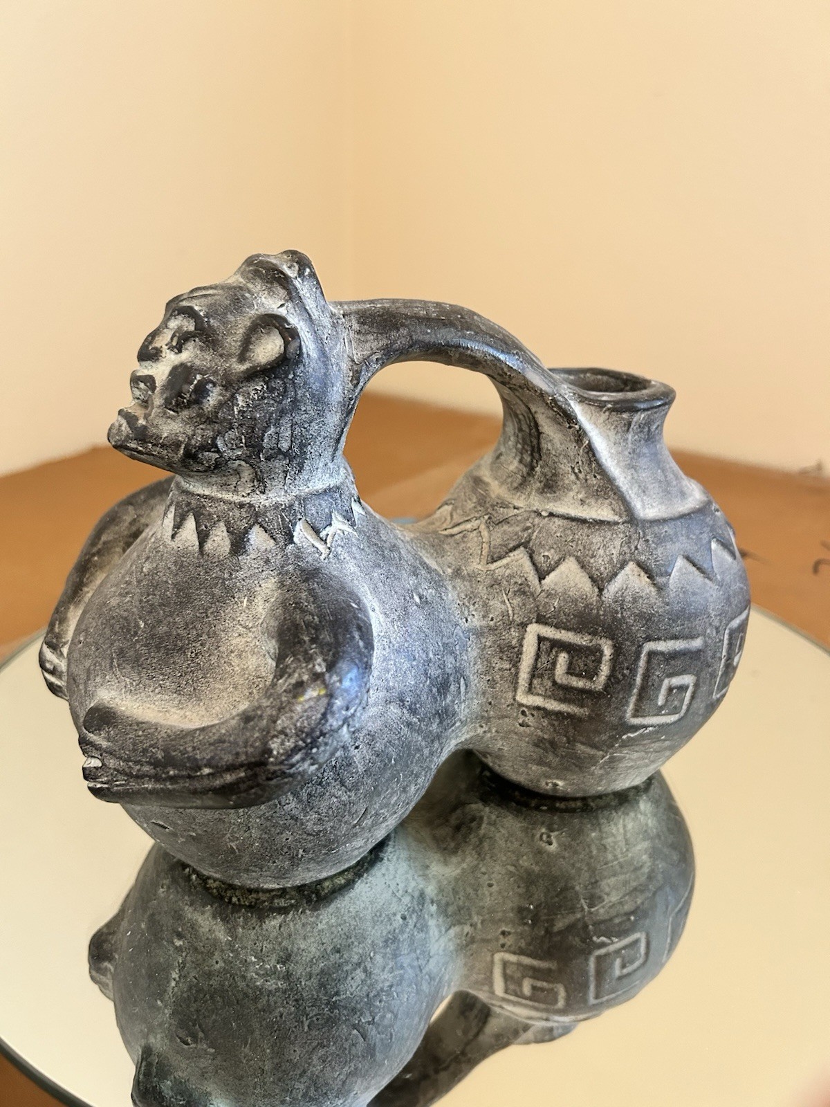 Zoomorphic Ceramic Vase Partenon Spain 1950s