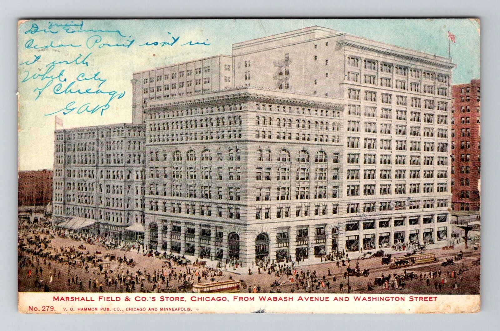 Chicago, IL-Illinois, Marshall Field & Cos Store Antique c1906, Vintage Postcard