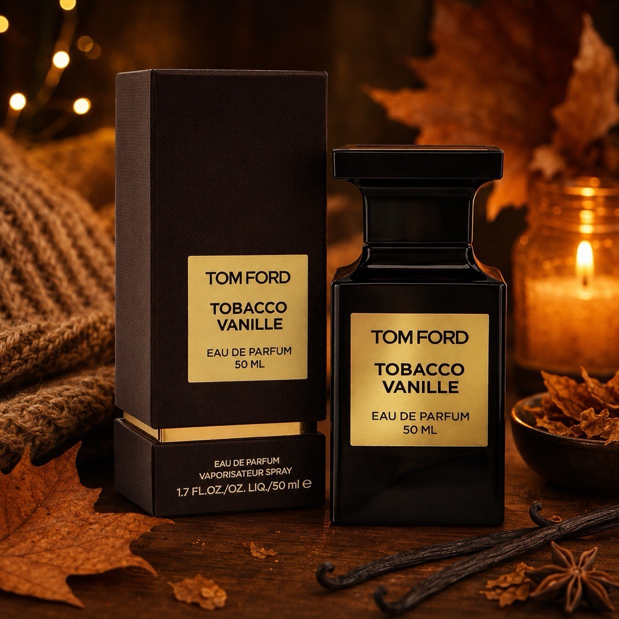 Tom Ford Tobacco Vanille Eau de Parfum for Men & Women 1.7 oz / 50 ml New Sealed
