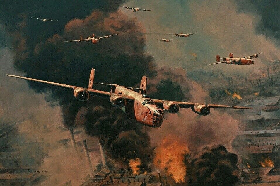 To Hell and Back by Anthony Saunders signed by Ploesti Raid, B-24 Veterans