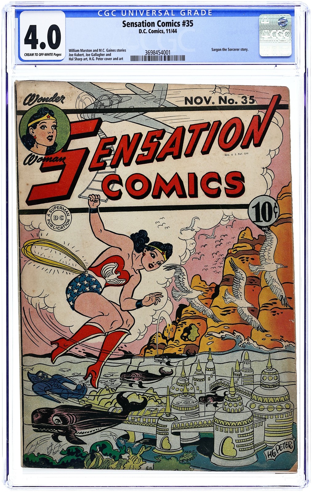Sensation Comics #35 CGC 4.0 1944 3698454001