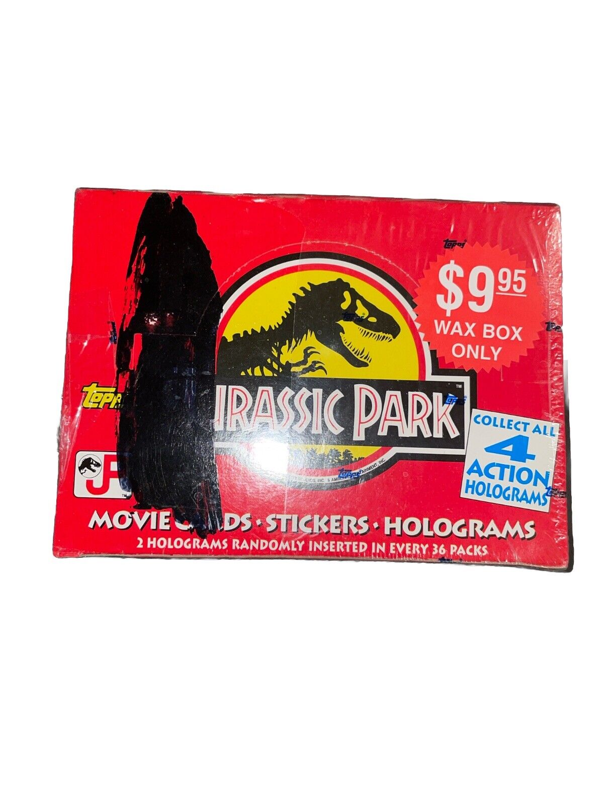 Topps 1992 Jurassic Park Box - 288 Cards