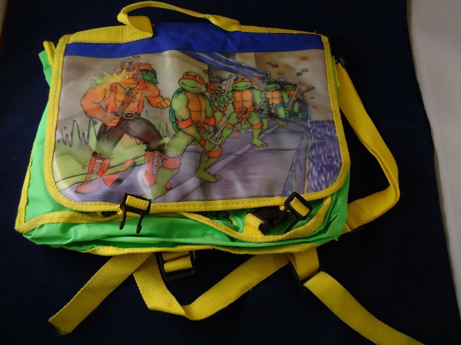 Rare Teenage Mutant Ninja Turtles Mutations Lenticular School Bag Beebop TMNT 94