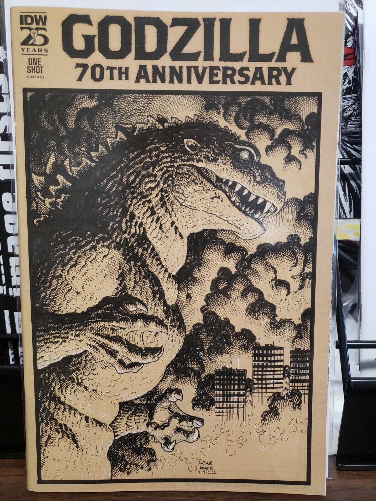 Godzilla 70th Anniversary Arthur Adams 1:50 Incentive IDW 9.2-9.4