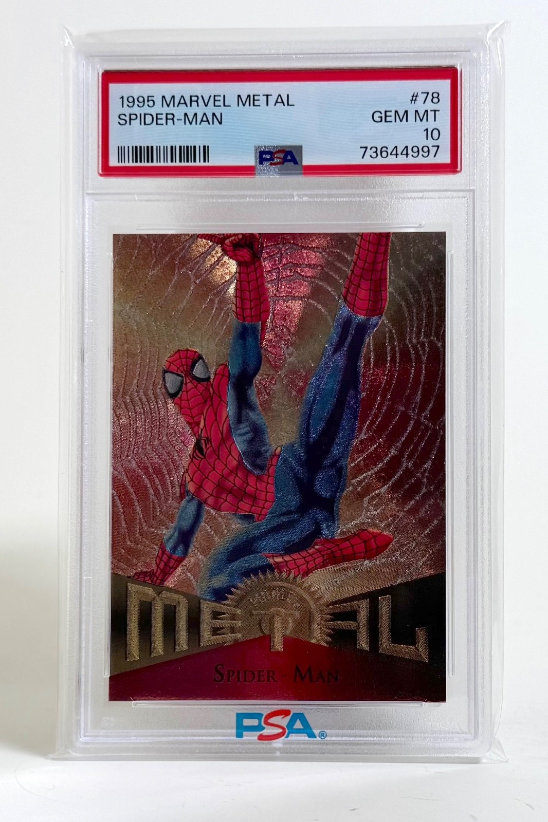 SPIDER-MAN #78 | 1995 MARVEL METAL | PSA GRADED 10 GEM MINT SPIDER-MAN #78 | 1995 MARVEL METAL | PSA GRADED 10 GEM MINT
