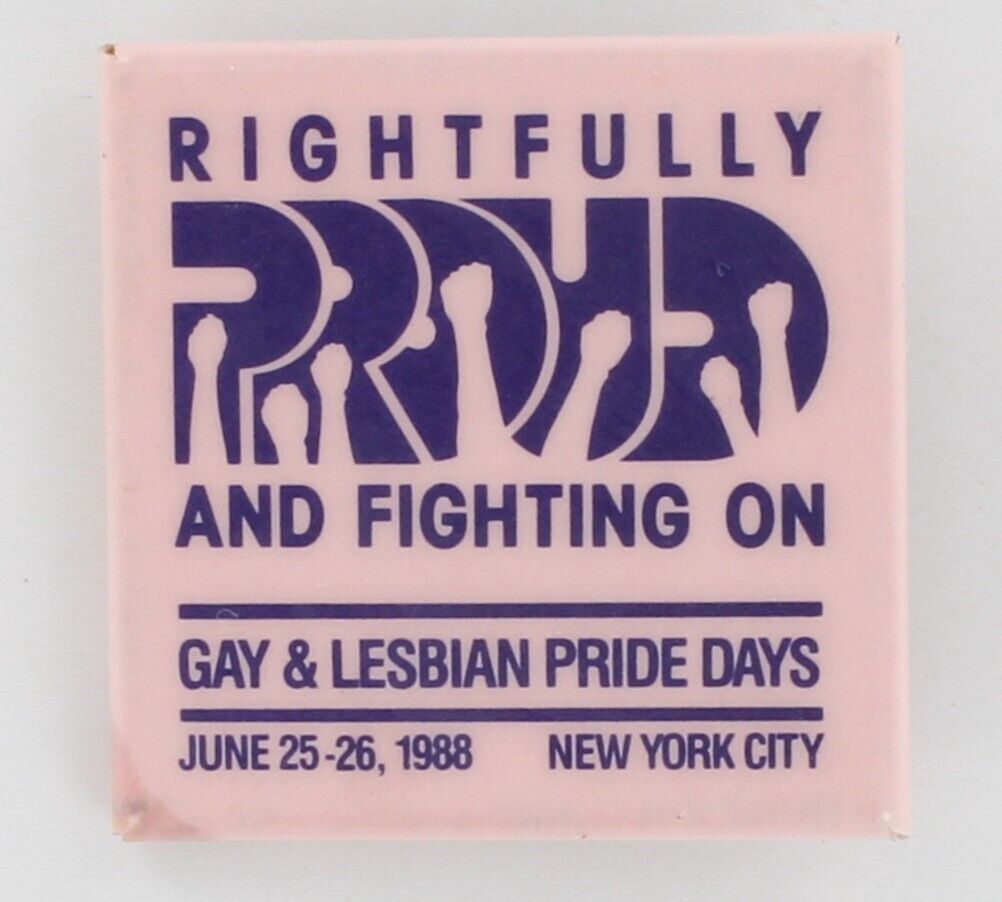 NY Gay Lesbian Pride March 1988 Civil Rights Stonewall AIDS Protest LGBT P1776