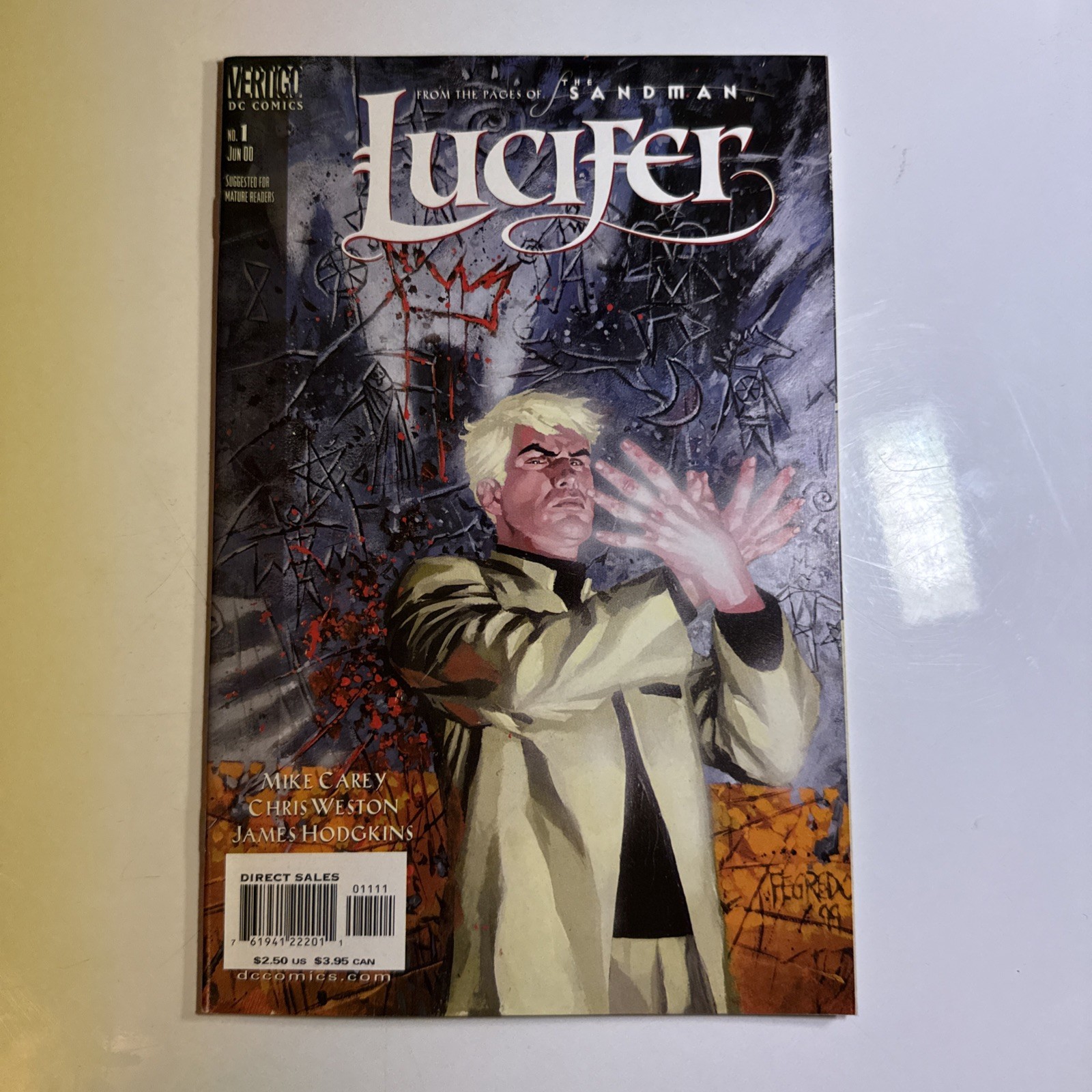 Lucifer #1 Vertigo DC Comics 2000 Sandman Universe Mike Carey