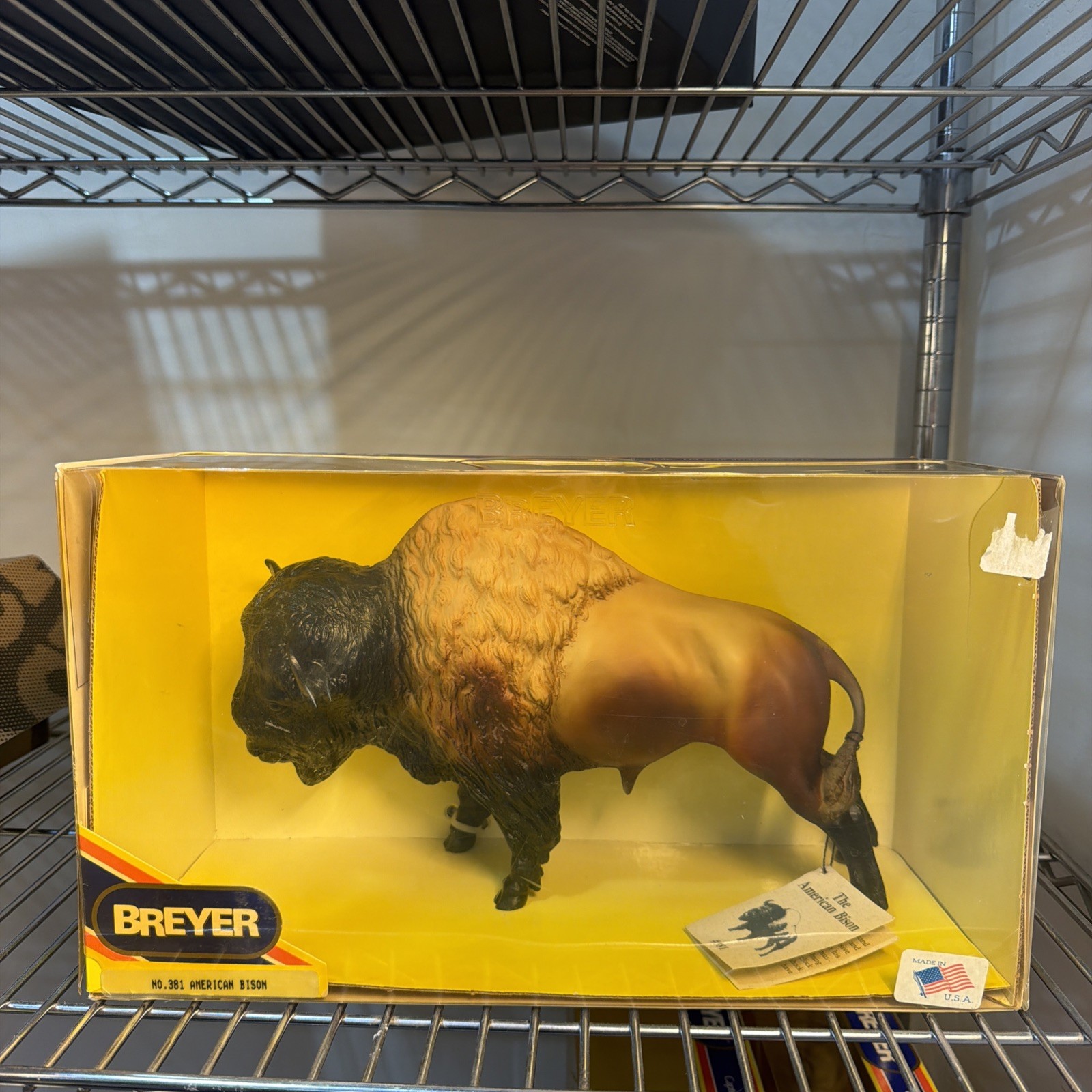 Breyer #381 The American BISON Golden Sorrel BUFFALO New Damaged box Breyer #381 The American BISON Golden Sorrel BUFFALO New Damaged box