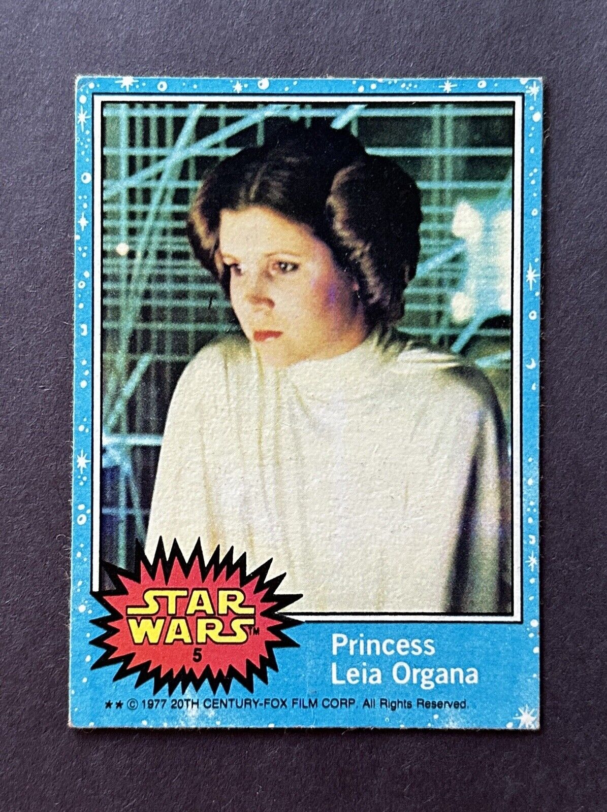 1977 Topps Star Wars PRINCESS LEIA ORGANA #5 Rookie RC