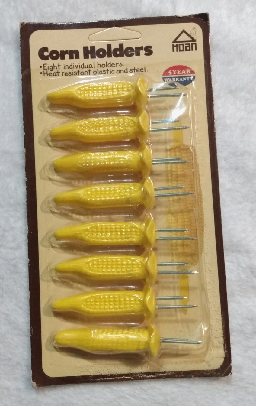 Vintage Hoan Products Ltd Corn Holders 8 Pack in Original Packaging