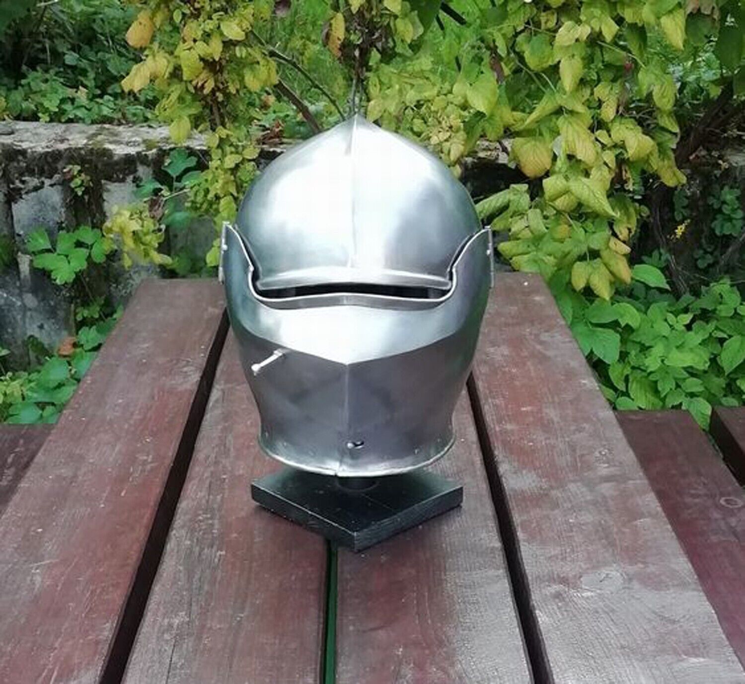 Medieval Armet Helmet Battle Bassinet 14 Gauge Ready Warrior Helmet Armour SCA