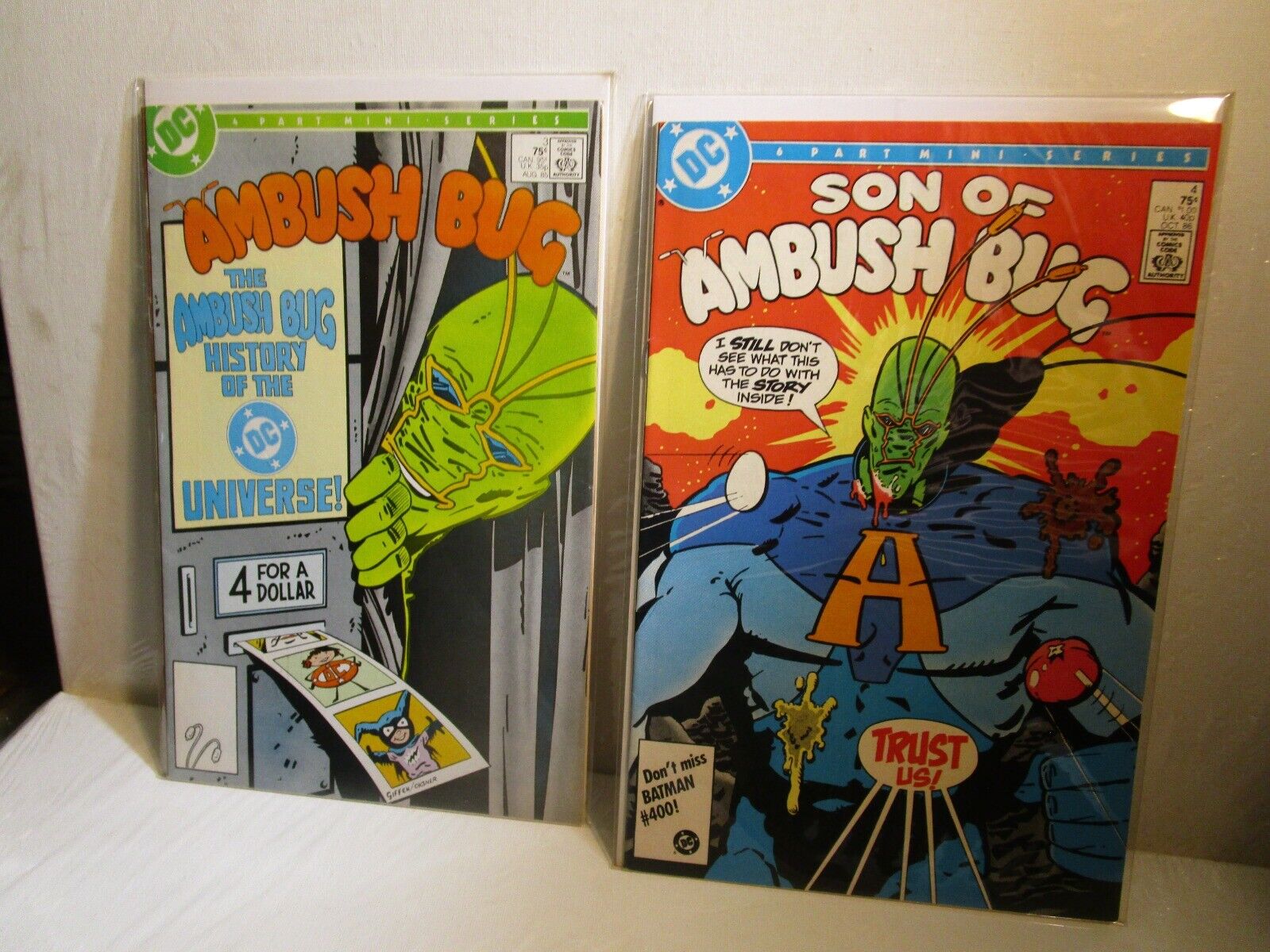Ambush Bug #3-4 DC Comics (1985) Bagged Boarded