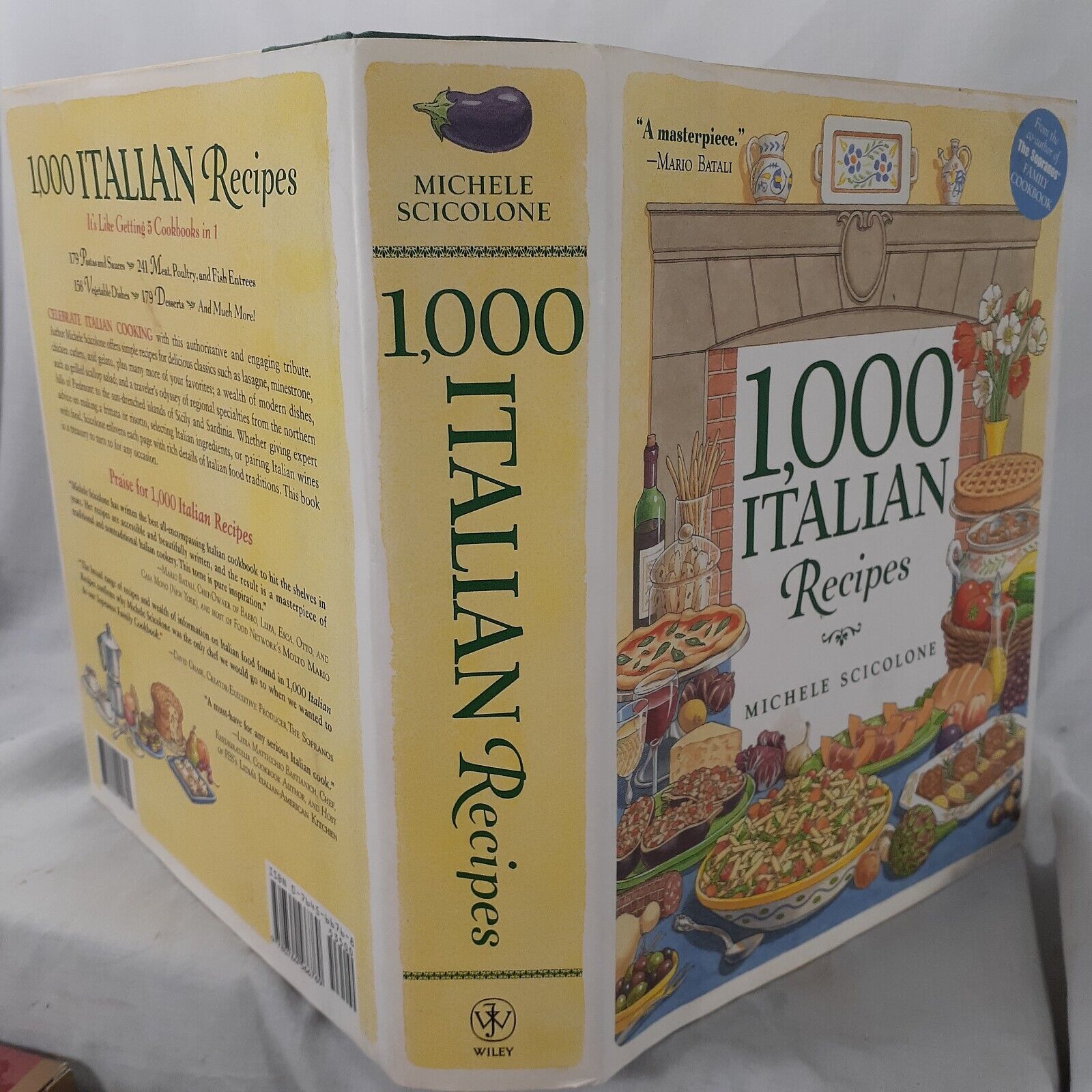 1000 Itallian Recipes Michele Scicolone Cookbook Co- Author of The Sopranos Book