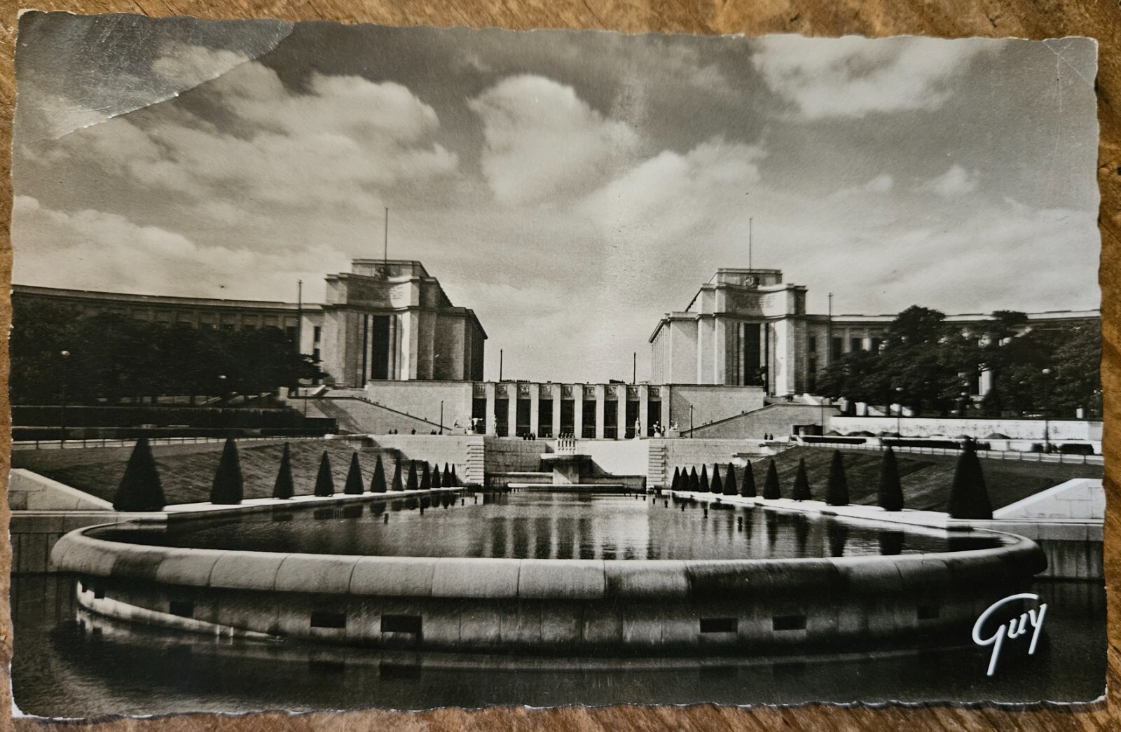 Paris France, Palais de Chaillot, Vintage Real Photo Post Card Paris France, Palais de Chaillot, Vintage Real Photo Post Card