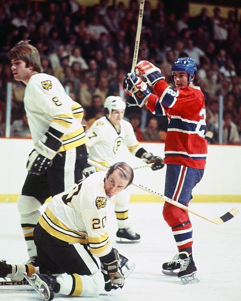 Steve Shutt Of The Montreal Canadiens Celebrates Goal 1970s ICE HOCKEY OLD PHOTO