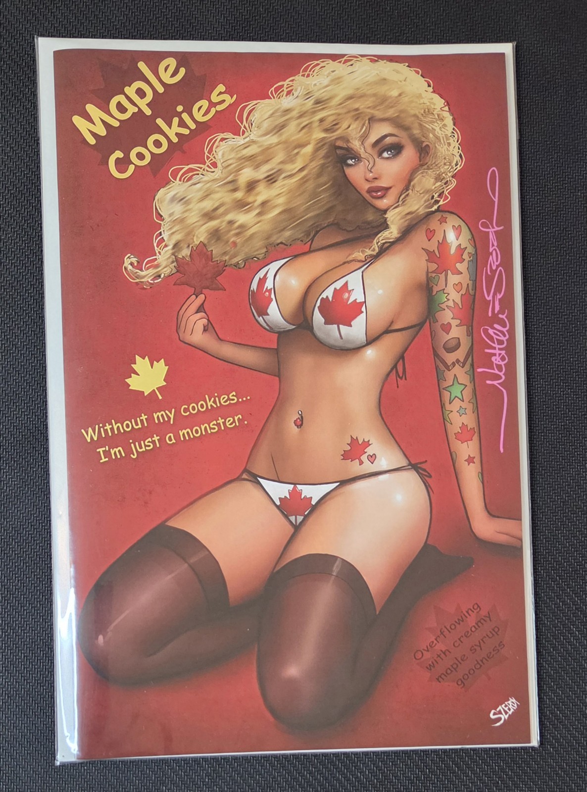 Zirty Gilrz #4 Maple Cookies Virgin Nice Var. A Cover Signed by Nathan Szerdy NM
