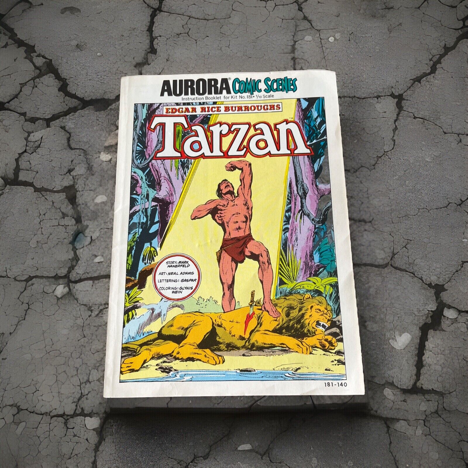 Vintage Aurora Comic Scenes Tarzan #181-140 (1974) NO KIT