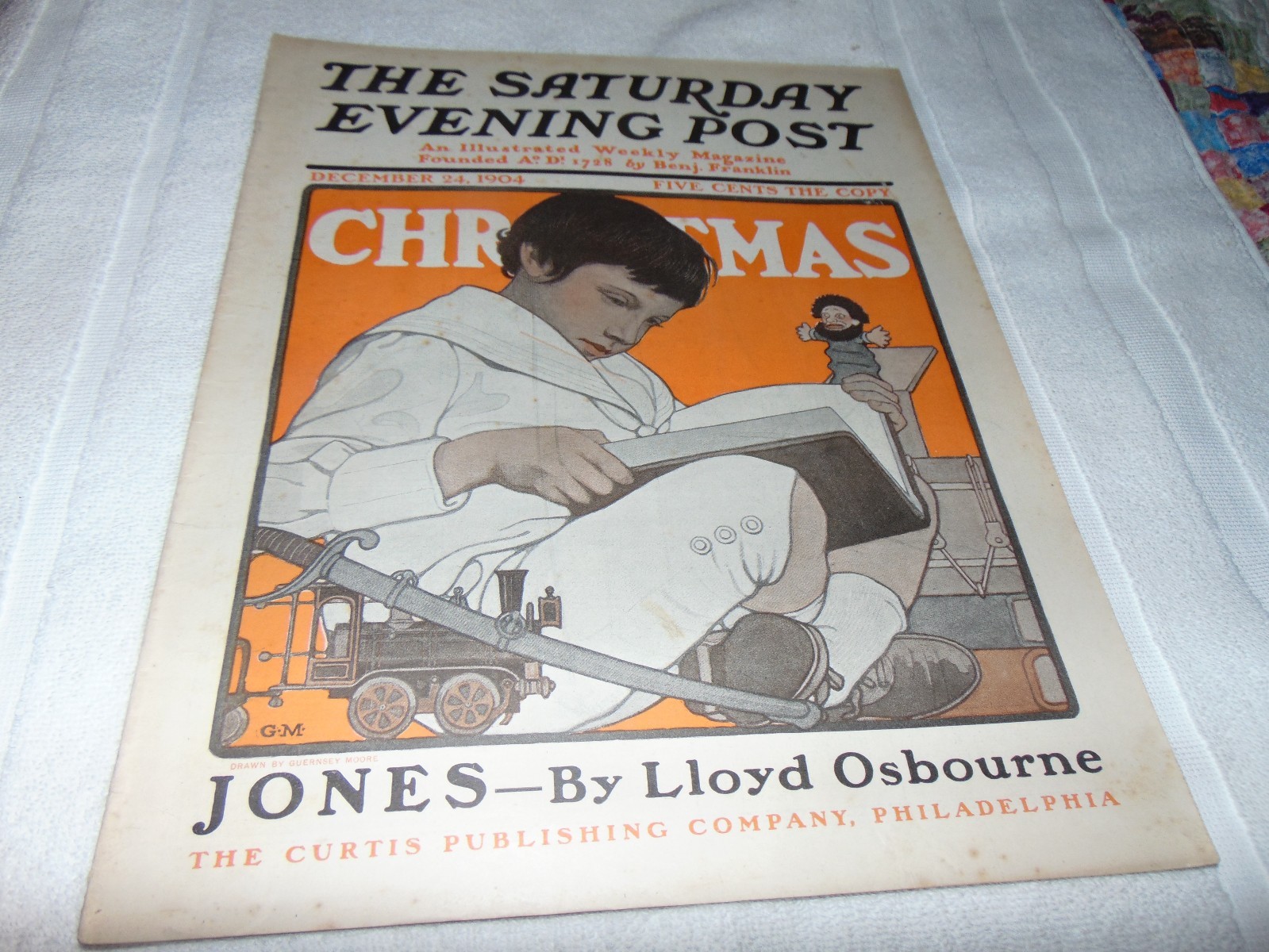 Illustrated Saturday Evening Post December 24th 1904 Christmas Moore Cover Art Illustrated Saturday Evening Post December 24th 1904 Christmas Moore Cover Art