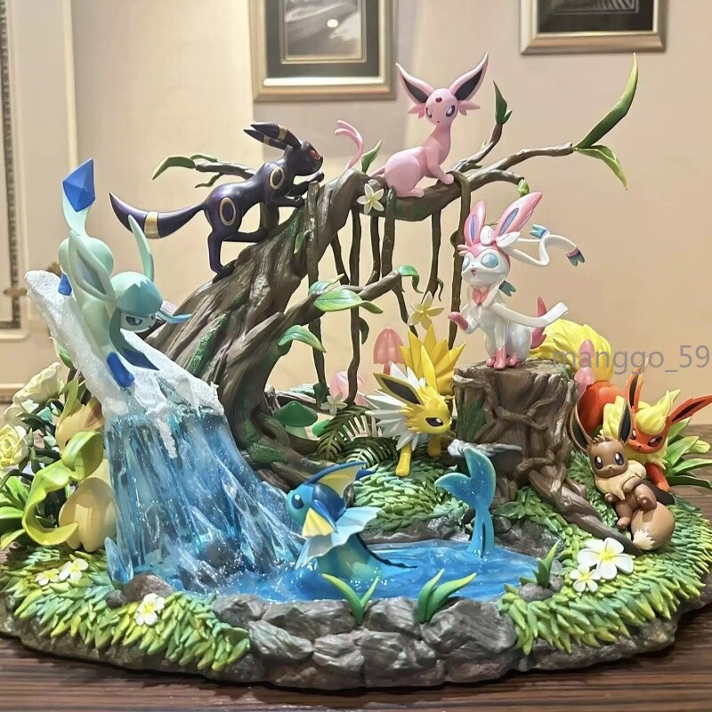 Eeveelution Model Static State Ornament Anime Figure PVC 1/8 Gift 1PC