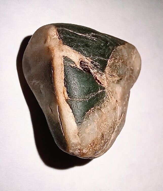 Beautiful Raw Northern CA Nephrite Jade Pebble Palm Stone Unpolished 