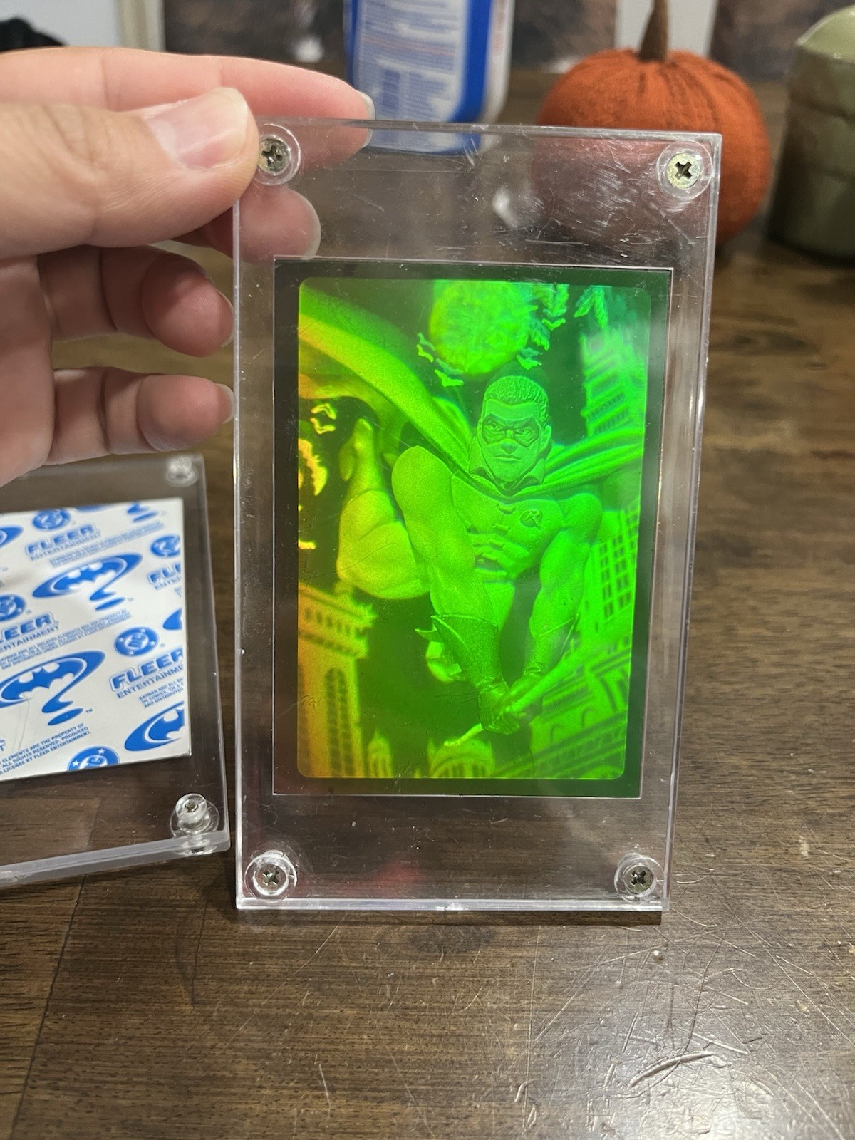 1995 Fleer Batman Forever Hologram Insert Card - Two-Face / Robin Holograph 1995 Fleer Batman Forever Hologram Insert Card - Two-Face / Robin Holograph