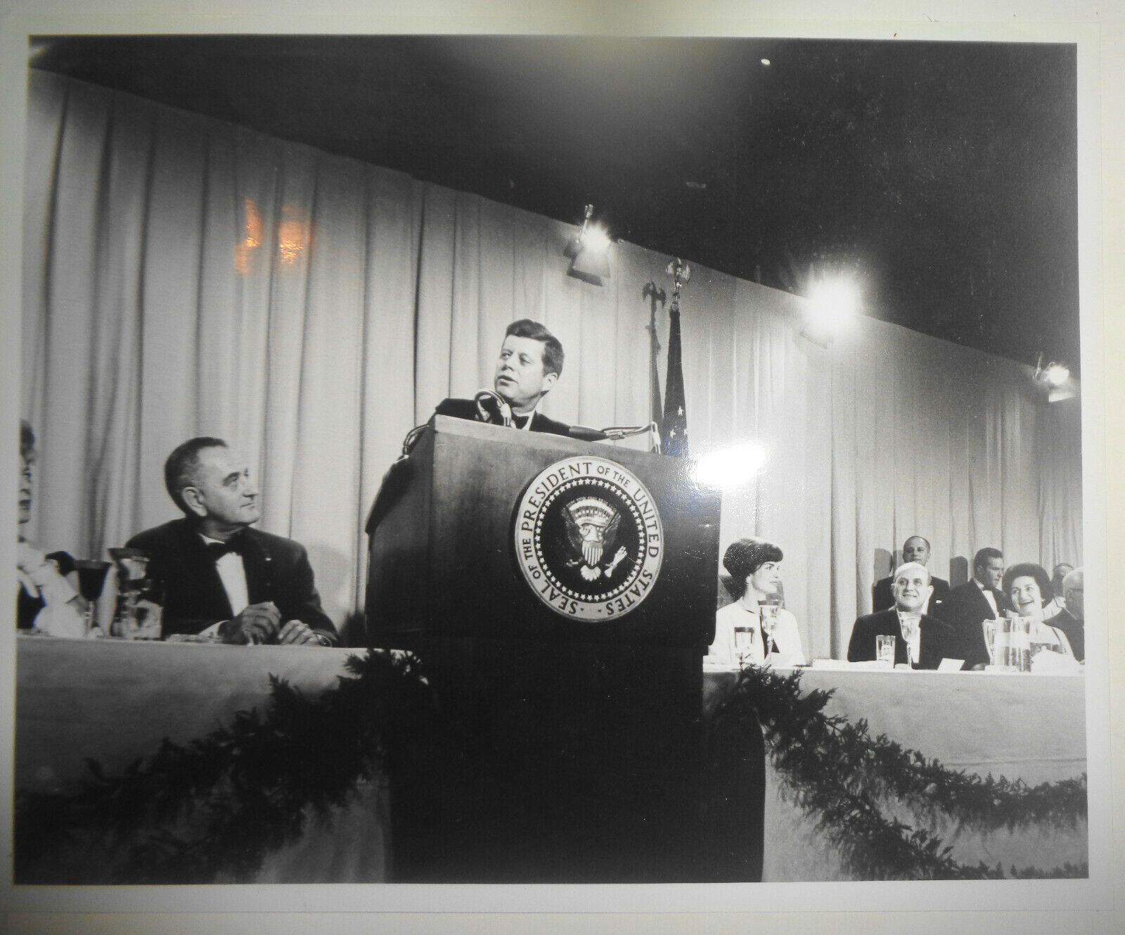 1962 President John F Kennedy, Johnson, Jackie -art knows no national boundaries