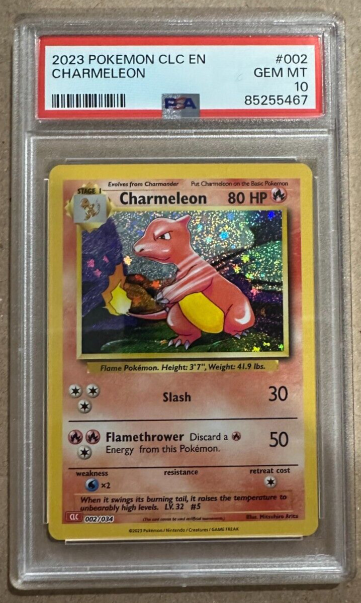 2023 Pokemon Classic Collection 002 Charmeleon Holo English PSA 10 graded card