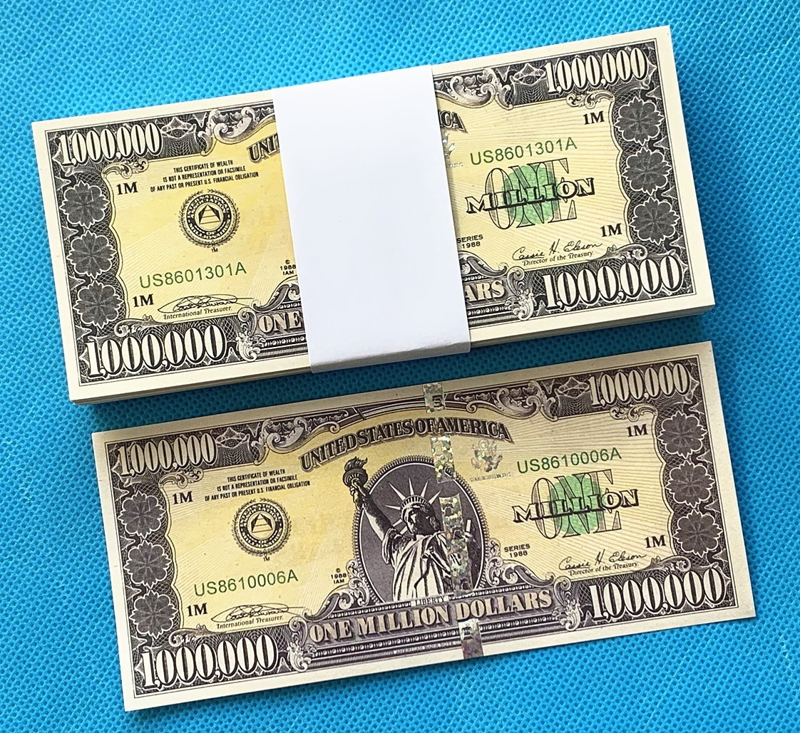 100 USA One million Note | New York Commemorative Souvenir | Statue of Liberty 100 USA One million Note | New York Commemorative Souvenir | Statue of Liberty